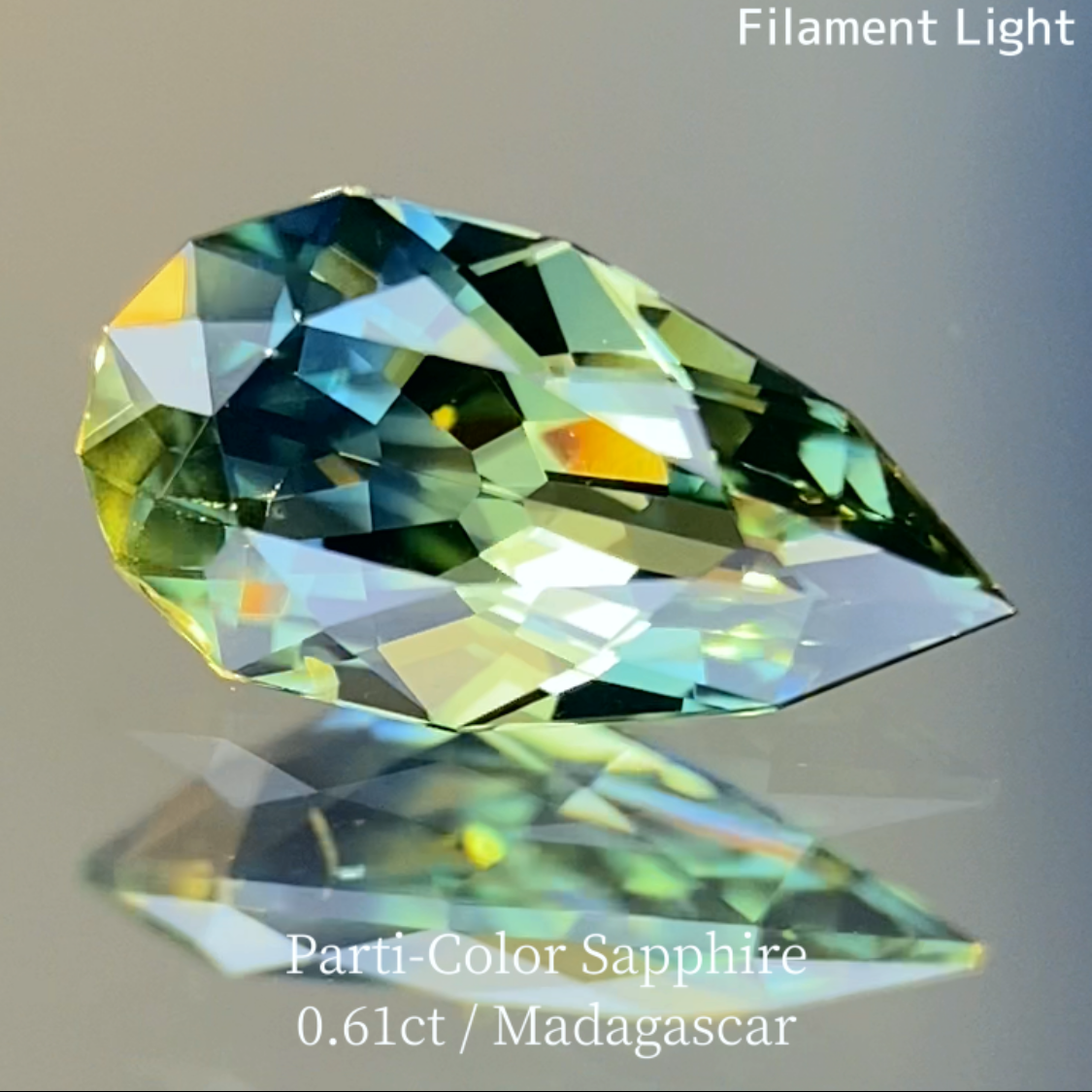 Parti-Color Sapphire 0.620ct / Madagascar
