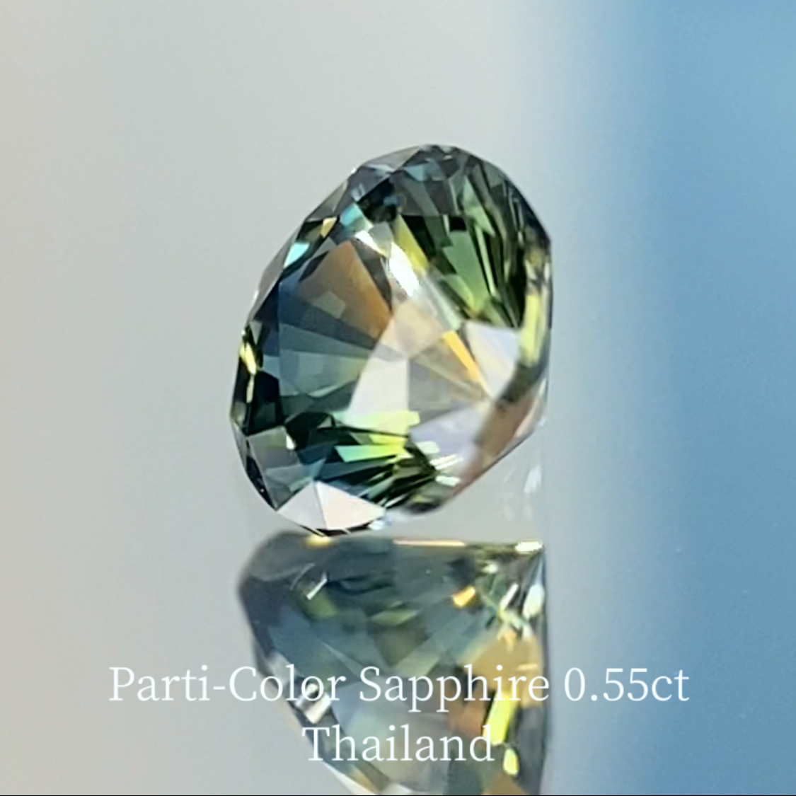 Parti-Color Sapphire 0.55ct / Thailand
