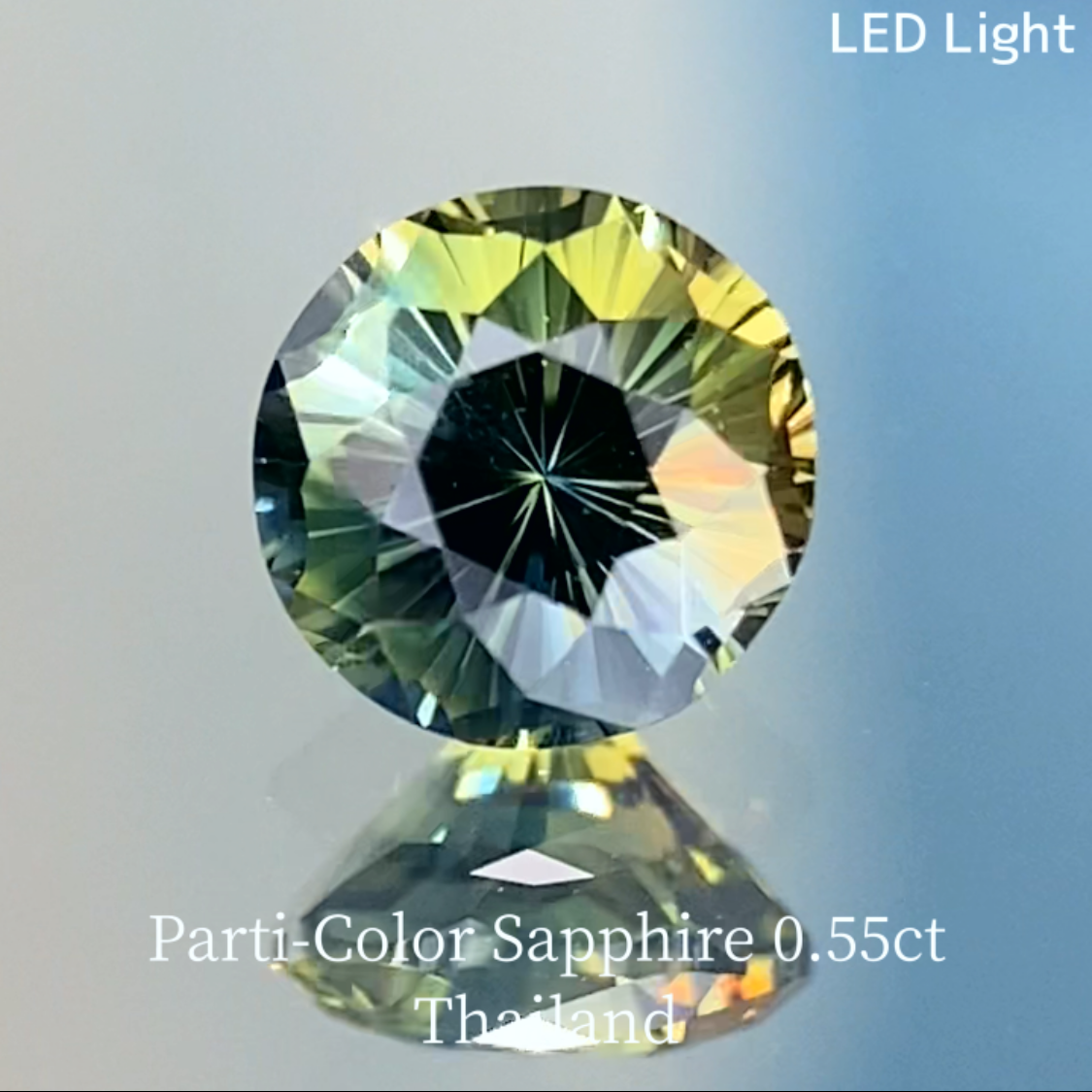 Parti-Color Sapphire 0.55ct / Thailand