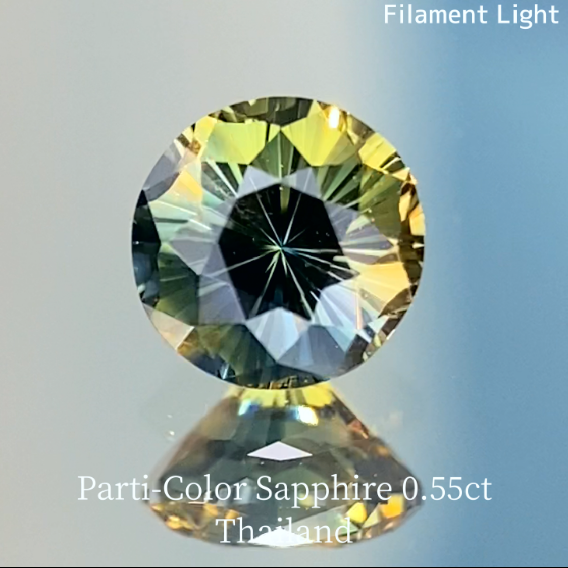 Parti-Color Sapphire 0.55ct / Thailand