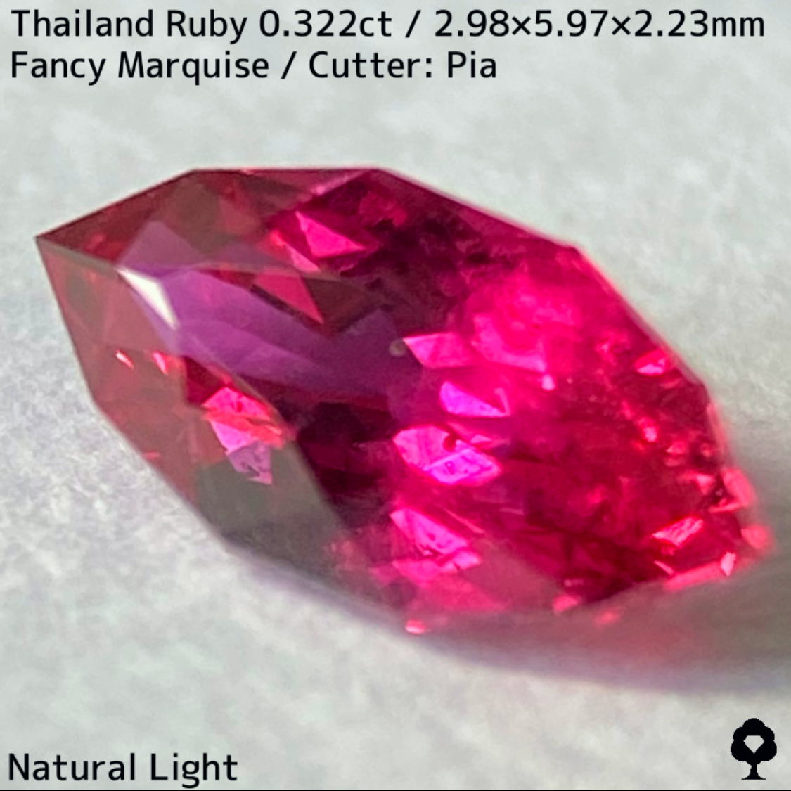 【Present campaign】Ruby 0.322ct / Thailand