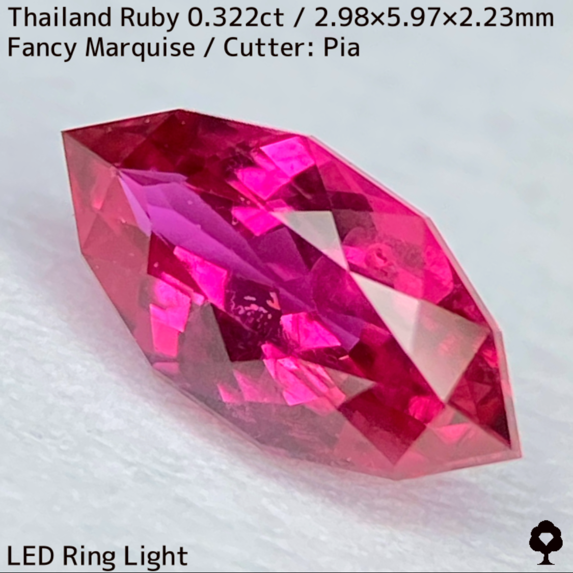 【Present campaign】Ruby 0.322ct / Thailand