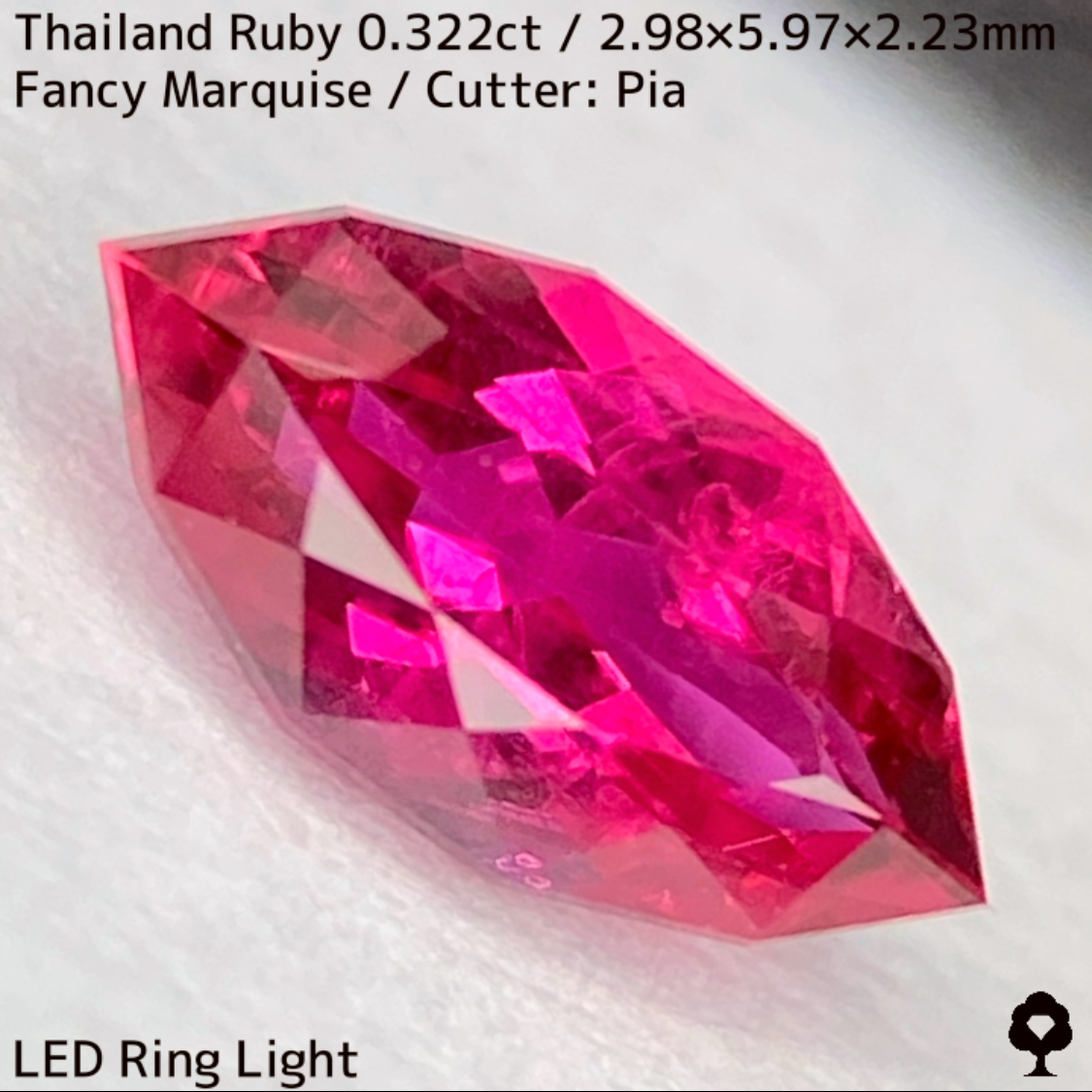 【Present campaign】Ruby 0.322ct / Thailand