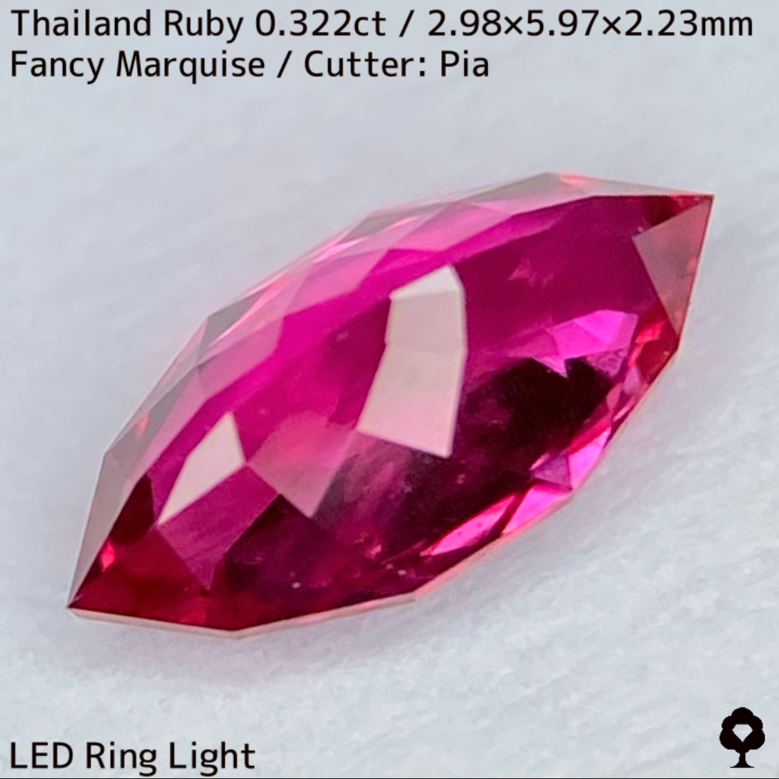 【Present campaign】Ruby 0.322ct / Thailand
