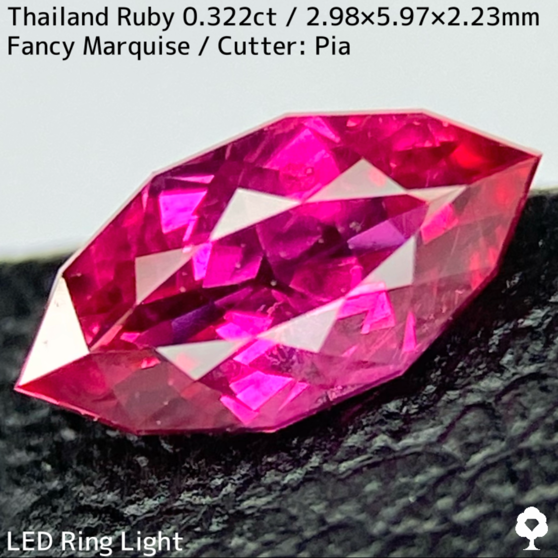 【Present campaign】Ruby 0.322ct / Thailand