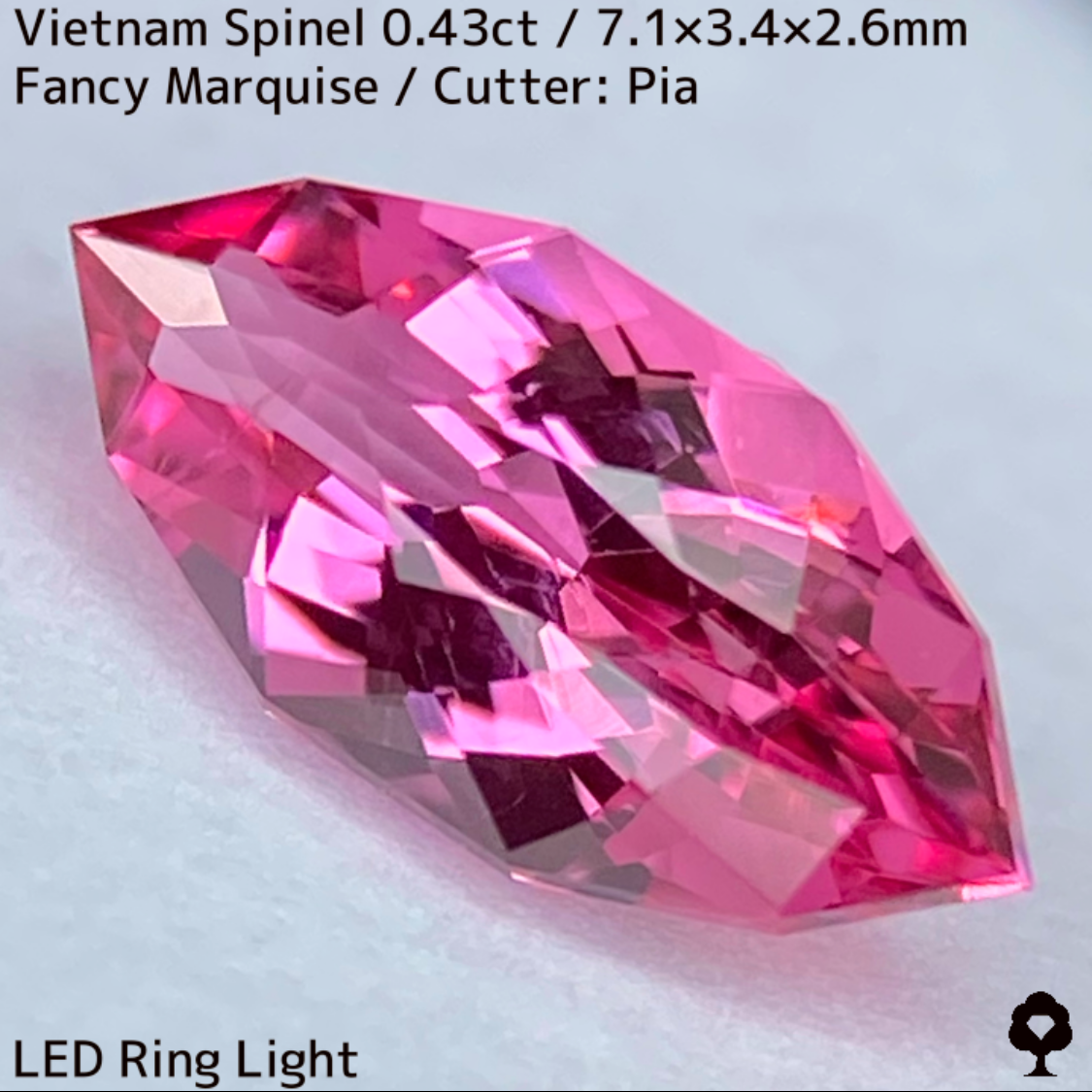 Spinel 0.43ct / Vietnam / New cut