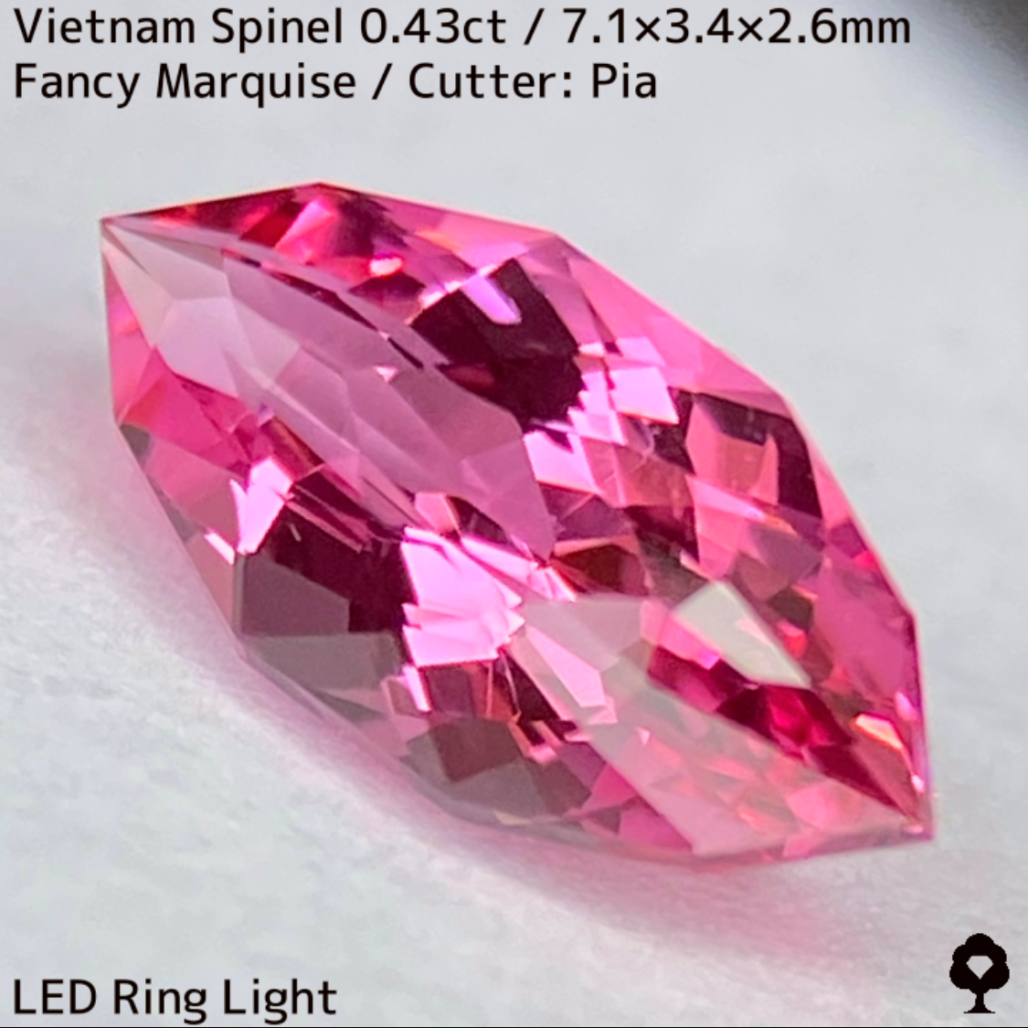 Spinel 0.43ct / Vietnam / New cut