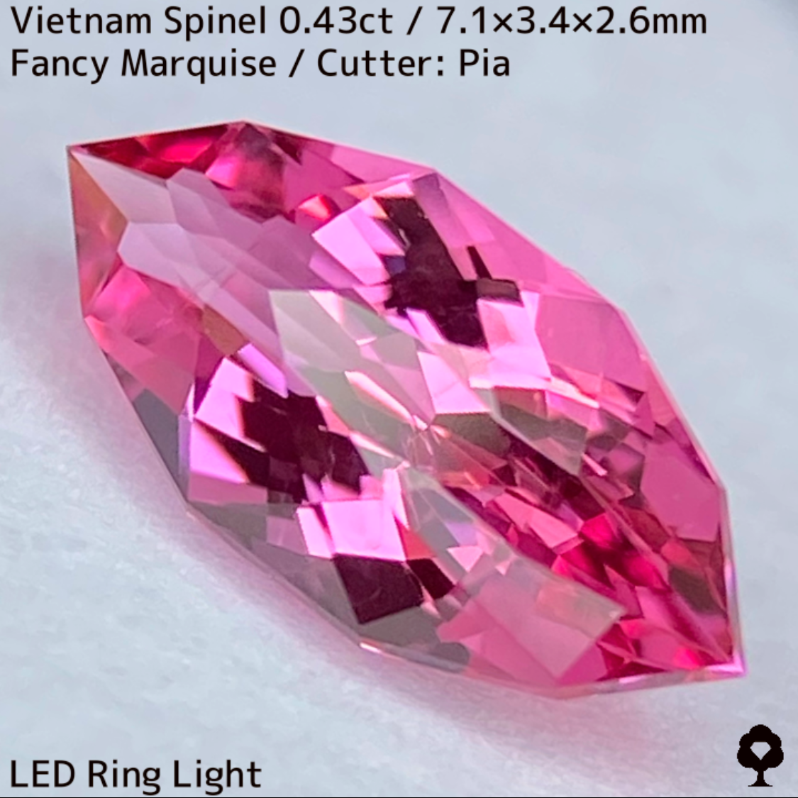 Spinel 0.43ct / Vietnam / New cut
