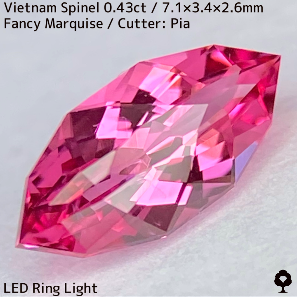 Spinel 0.43ct / Vietnam / New cut