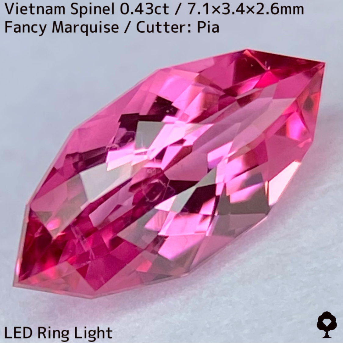 Spinel 0.43ct / Vietnam / New cut