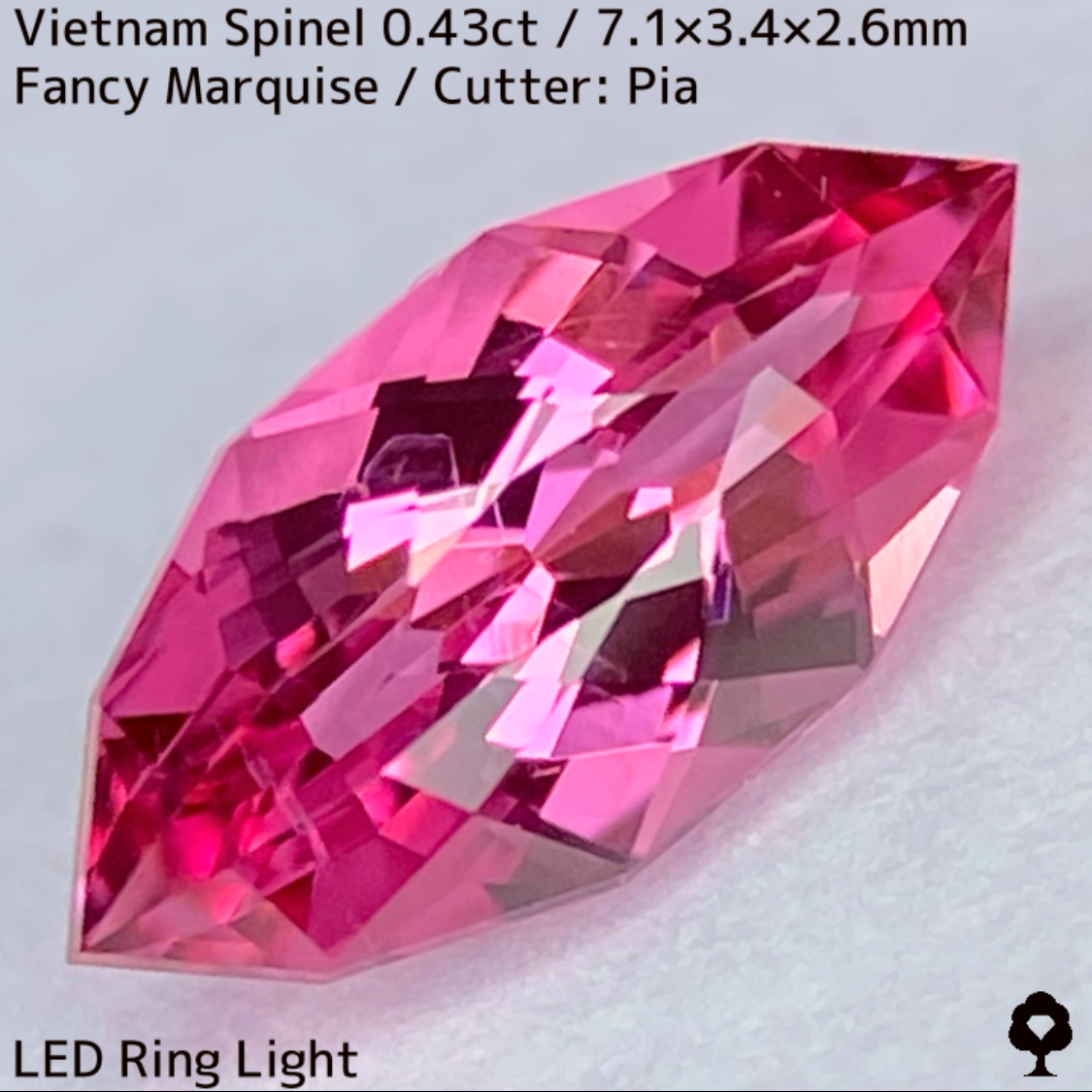 Spinel 0.43ct / Vietnam / New cut