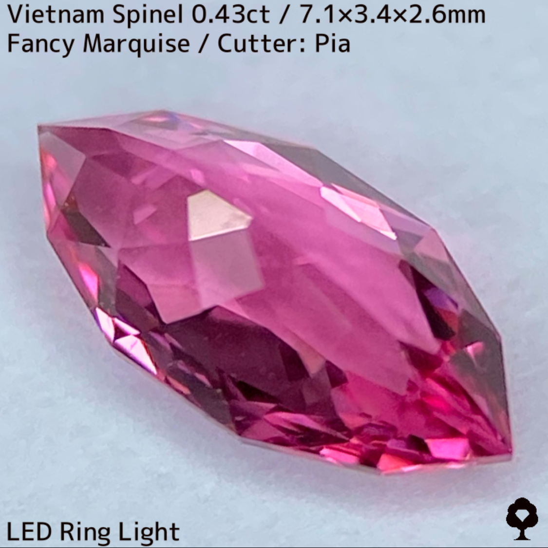 Spinel 0.43ct / Vietnam / New cut