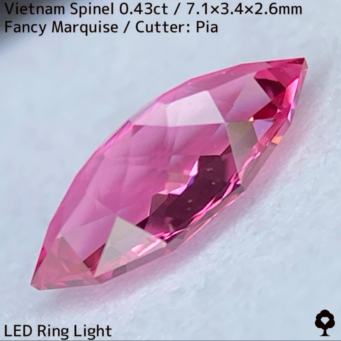 Spinel 0.43ct / Vietnam / New cut