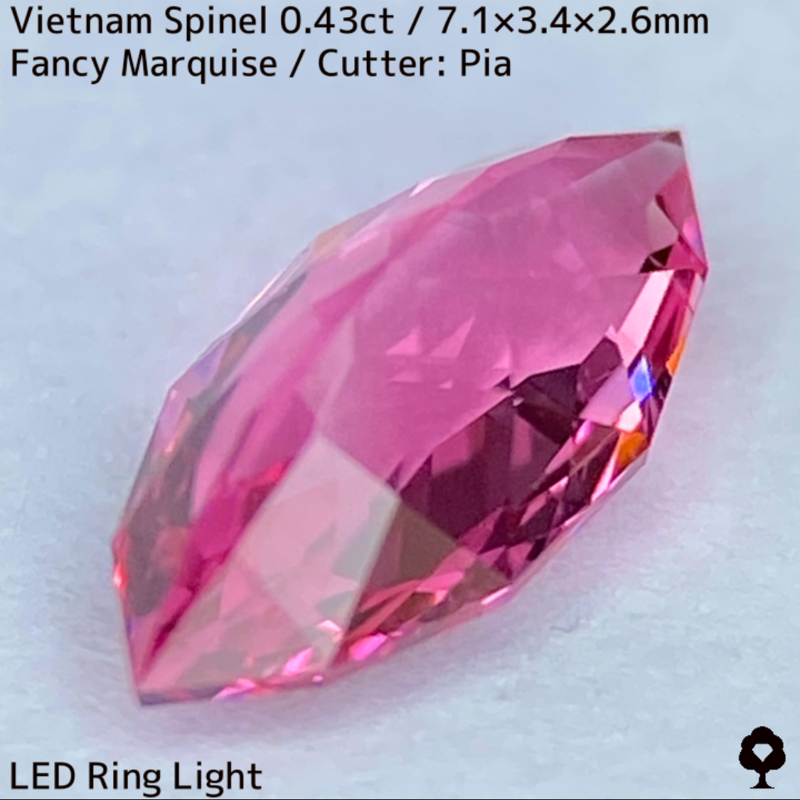 Spinel 0.43ct / Vietnam / New cut