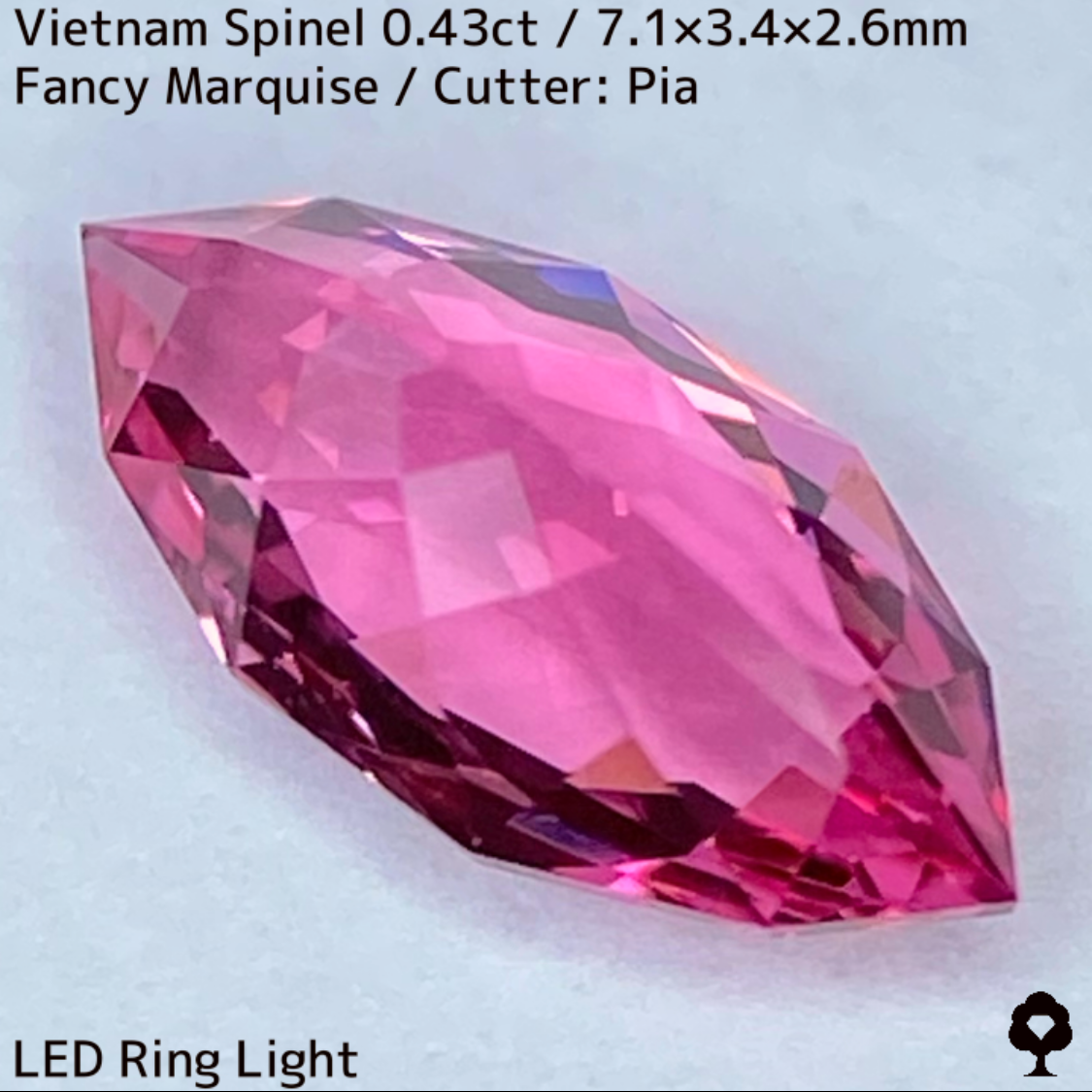 Spinel 0.43ct / Vietnam / New cut