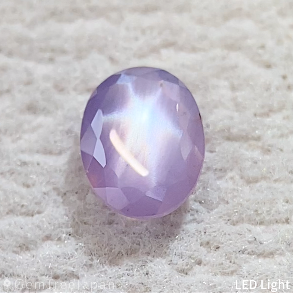 Un-Heat Pinkish Violet Star Sapphire 0.339ct / Vietnam