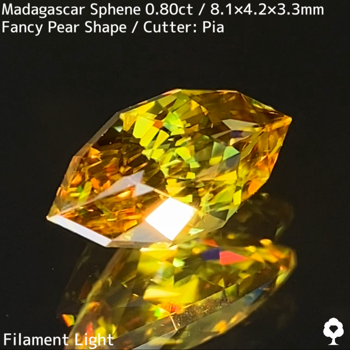 Sphene 0.80ct / New cut