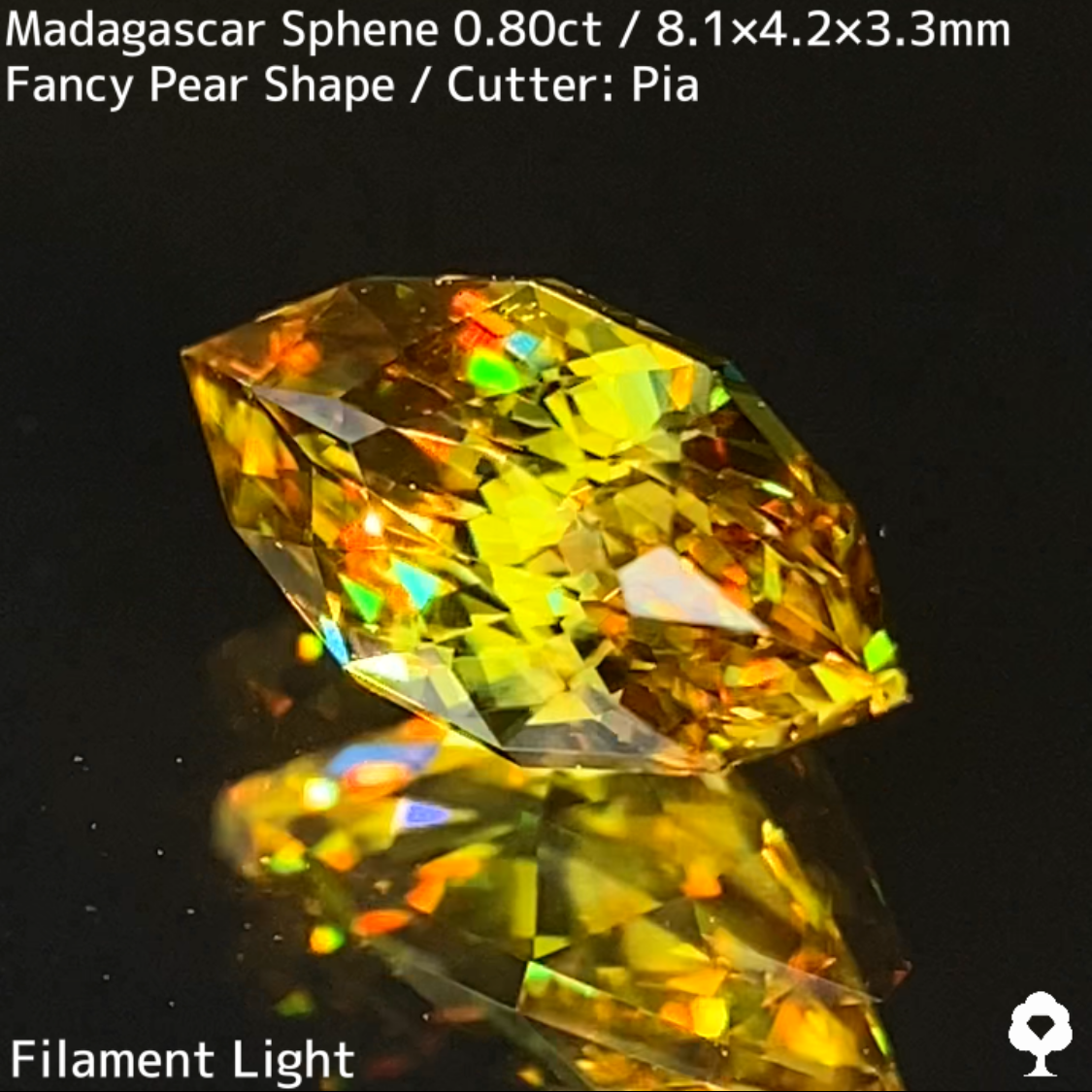 Sphene 0.80ct / New cut