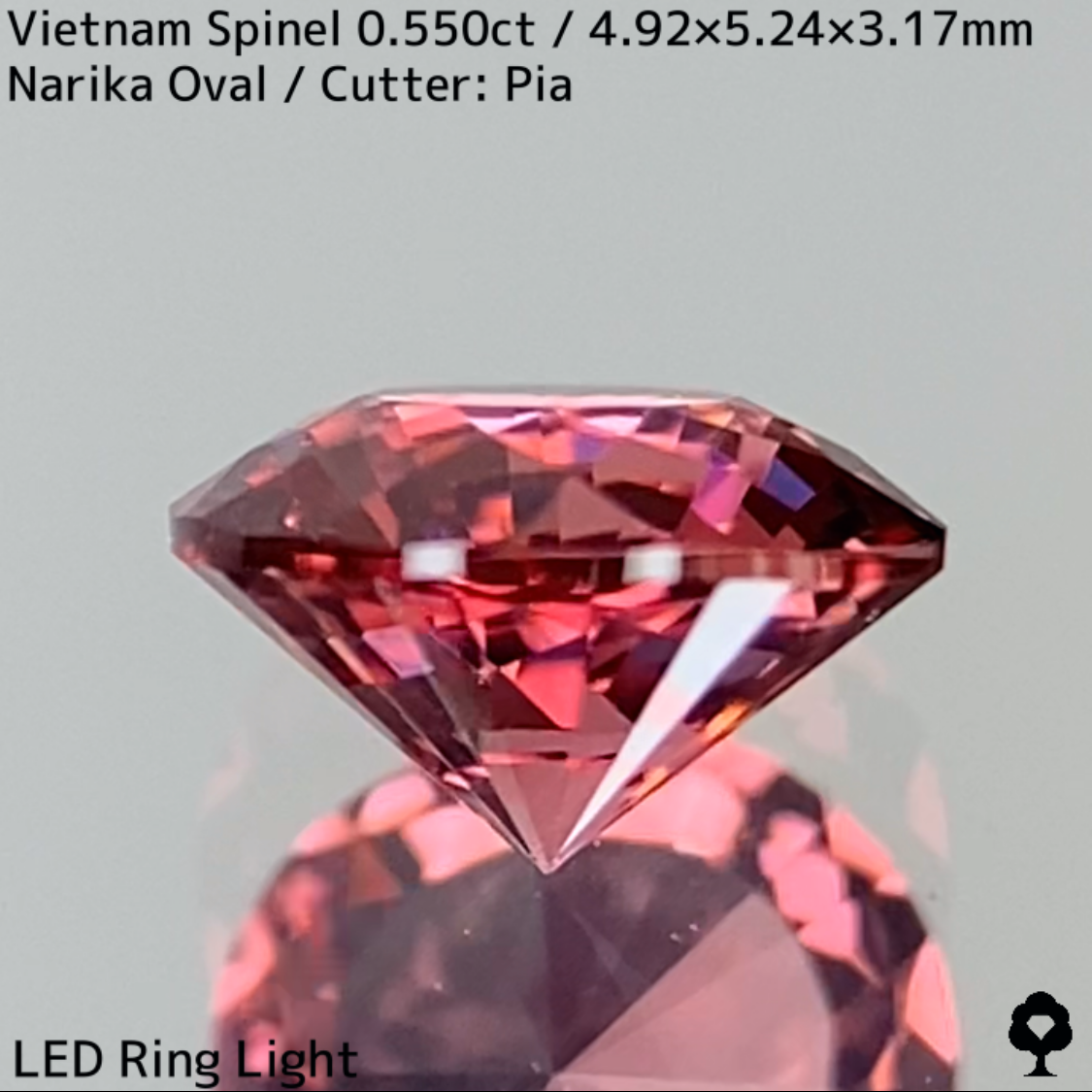 Orangy Pink Spinel 0.550ct / Vietnam