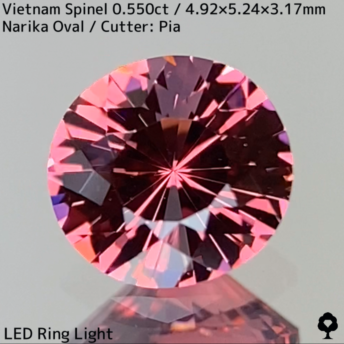 Orangy Pink Spinel 0.550ct / Vietnam