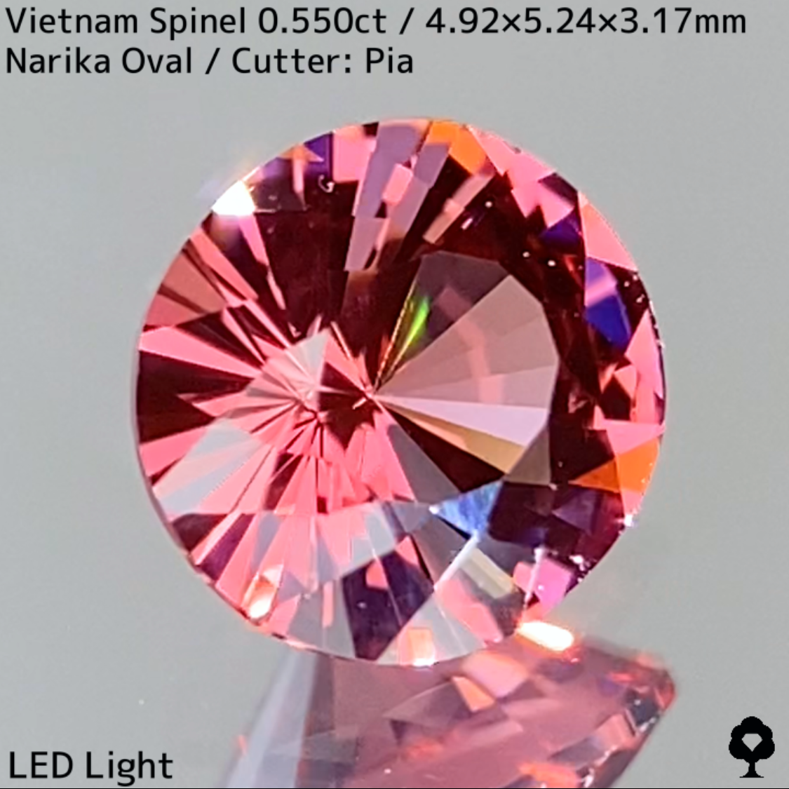 Orangy Pink Spinel 0.550ct / Vietnam