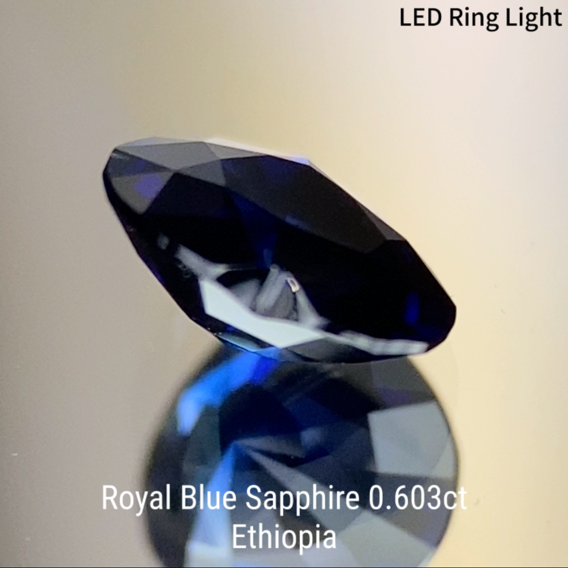 Royal Blue Sapphire 0.603ct / Ethiopia