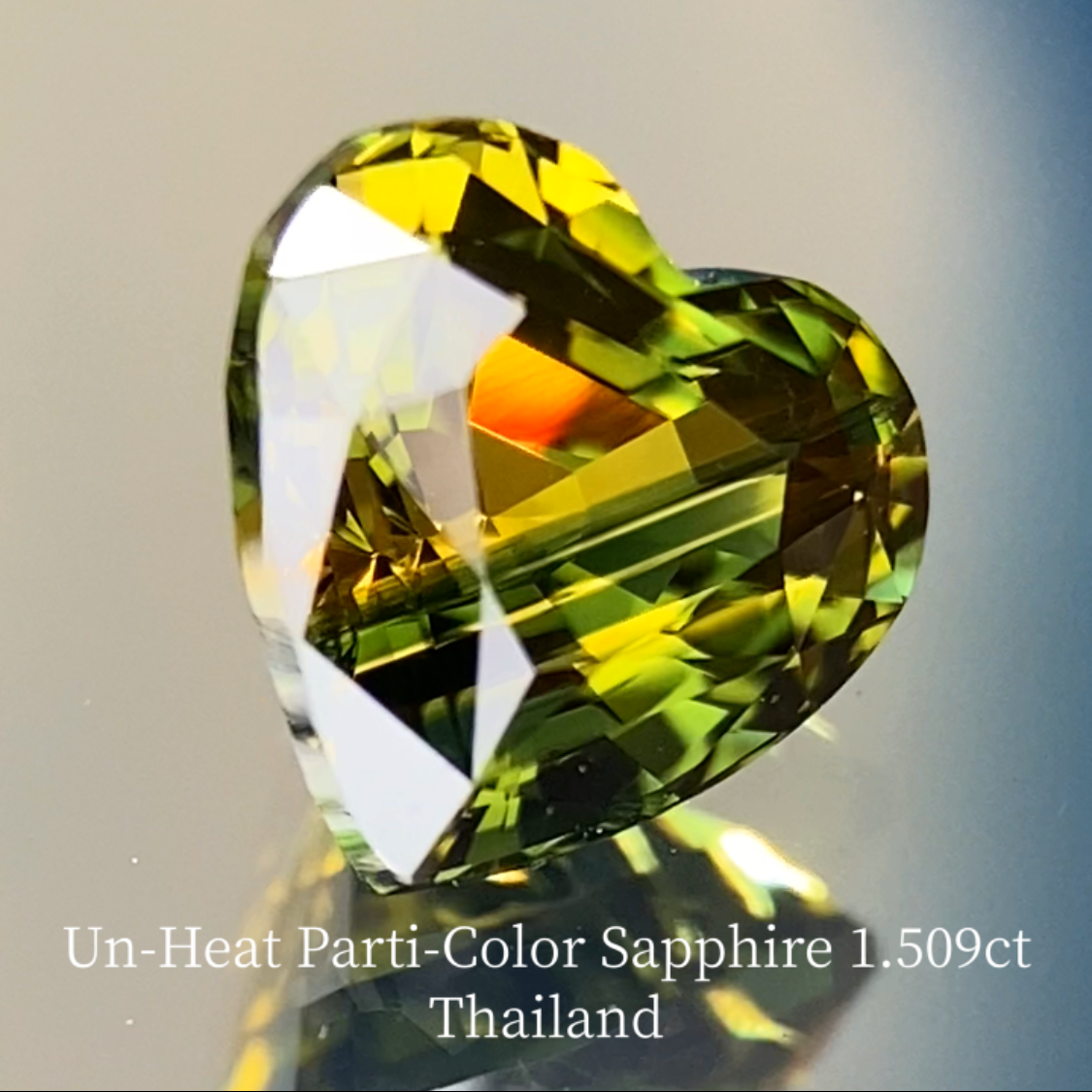 Un-Heat Parti-Color Sapphire 1.509ct / Thailand