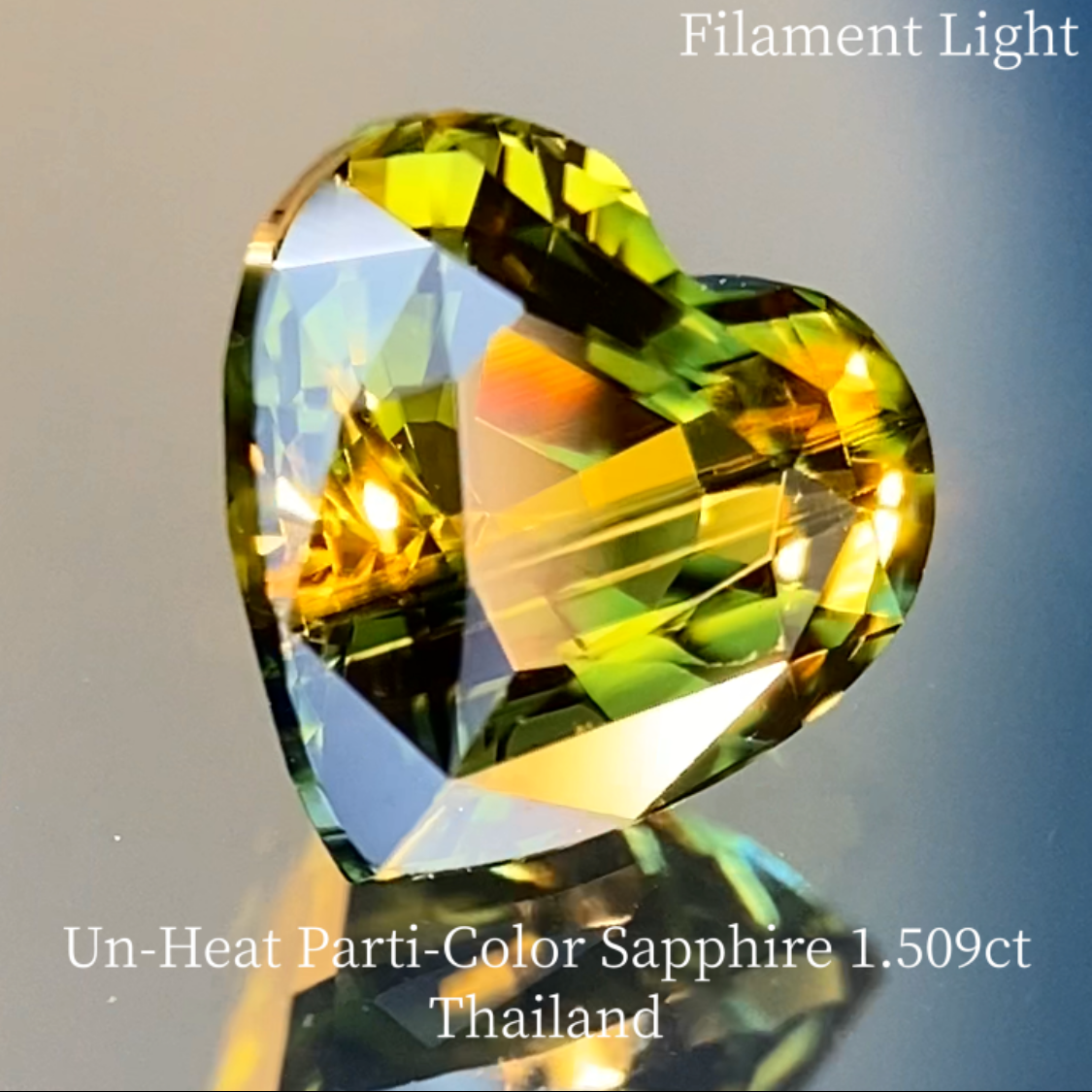 Un-Heat Parti-Color Sapphire 1.509ct / Thailand