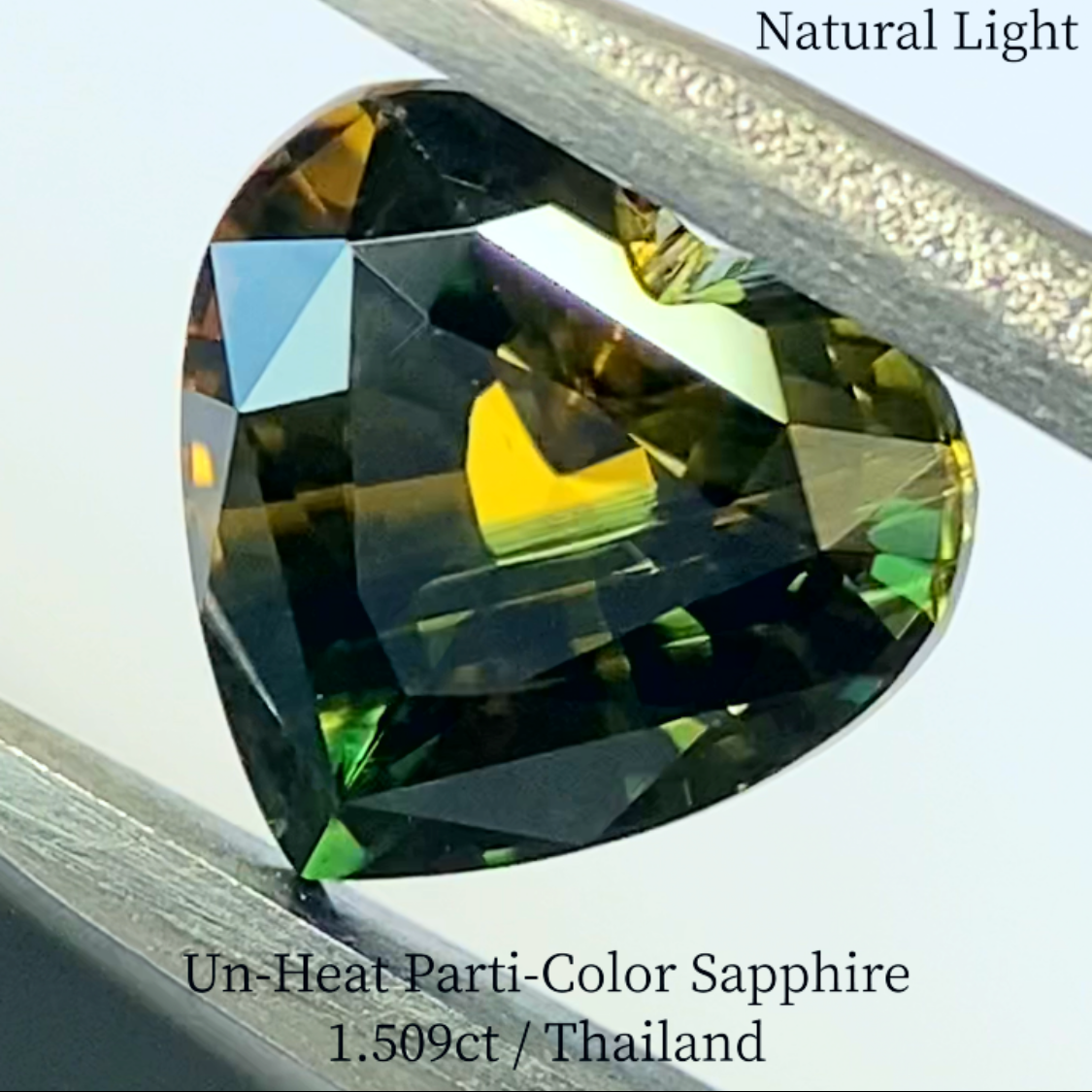 Un-Heat Parti-Color Sapphire 1.509ct / Thailand