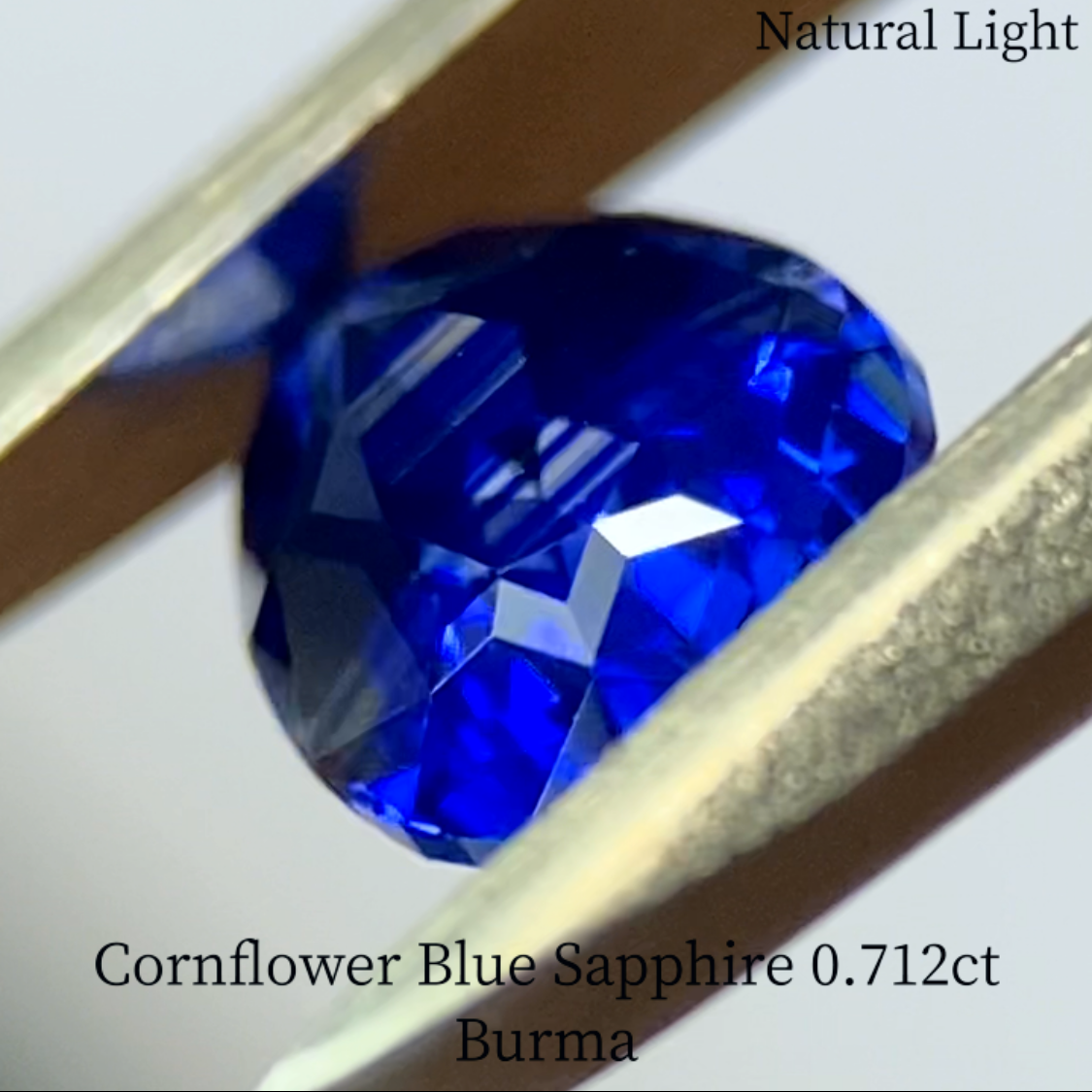 Cornflower Blue Sapphire 0.712ct / Burma