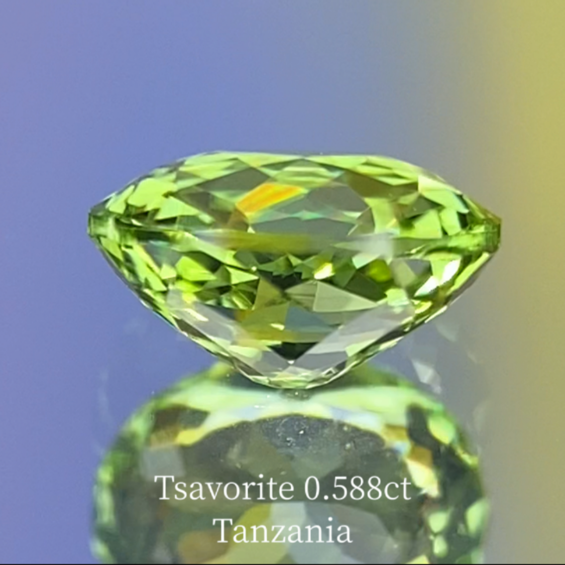 Tsavorite (Grossular Garnet) 0.588ct / Tanzania