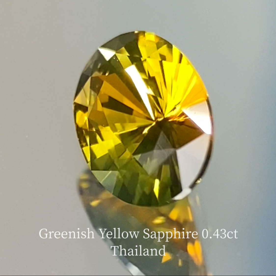 Yellow-Khaki Sapphire 0.441ct / Thailand