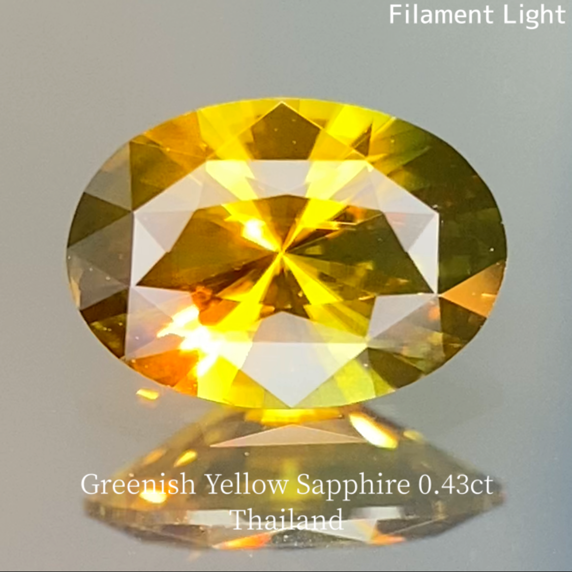 Yellow-Khaki Sapphire 0.441ct / Thailand