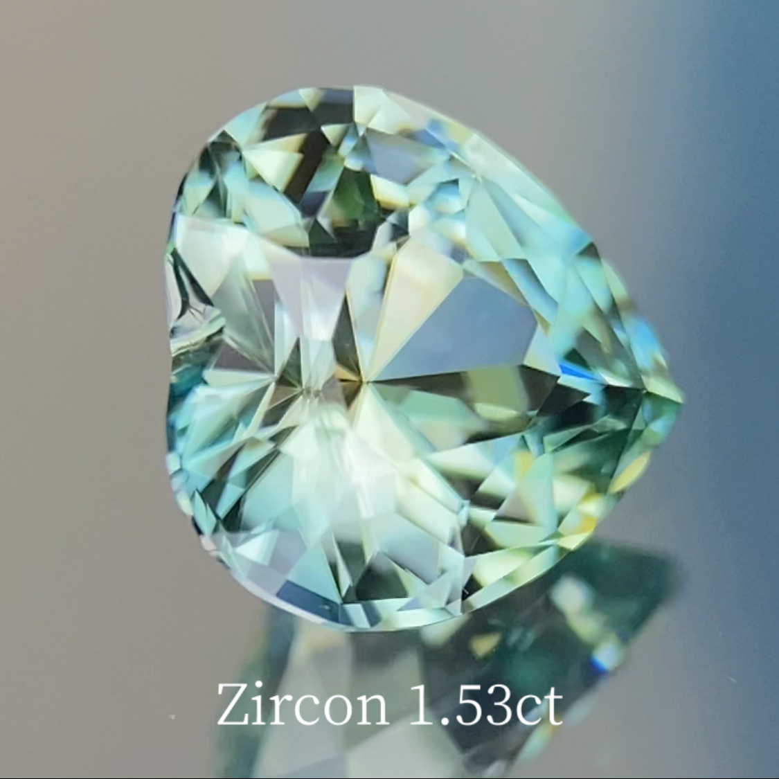 Light Mint Green Zircon 1.53ct / UV Tenebrescence