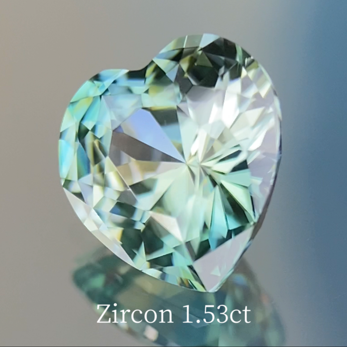 Light Mint Green Zircon 1.53ct / UV Tenebrescence