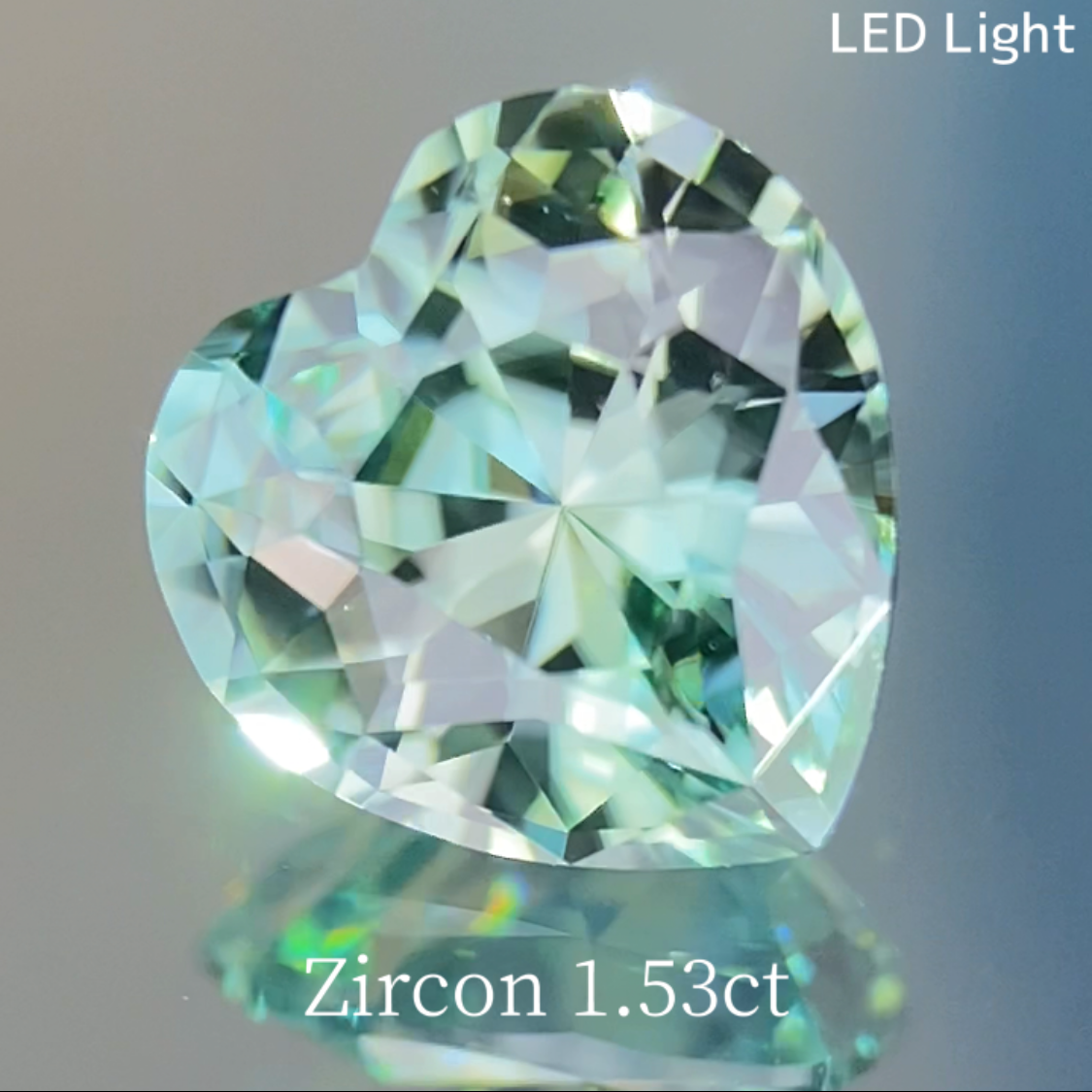 Light Mint Green Zircon 1.53ct / UV Tenebrescence