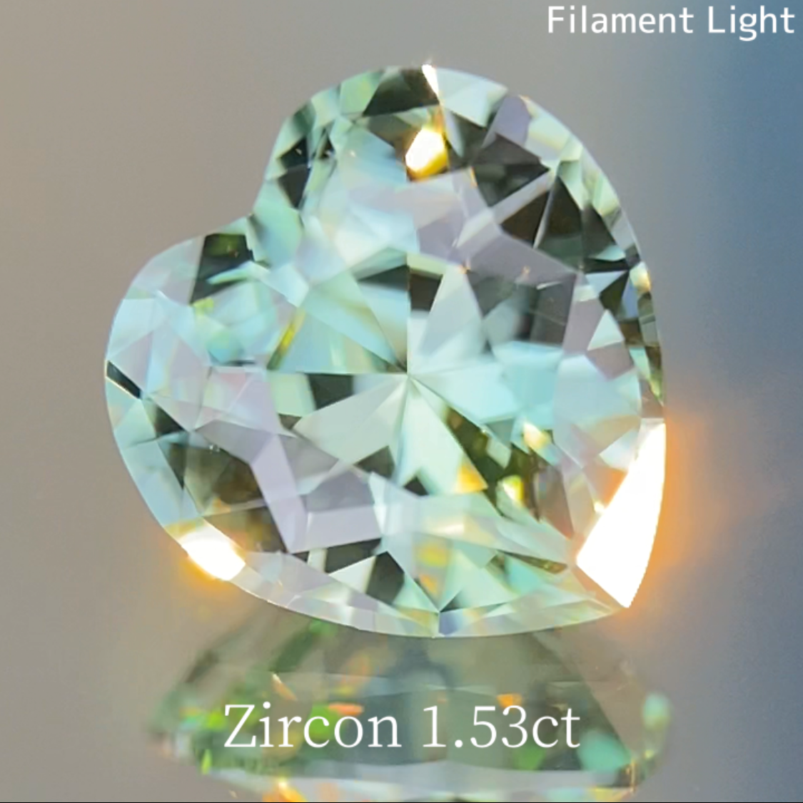 Light Mint Green Zircon 1.53ct / UV Tenebrescence