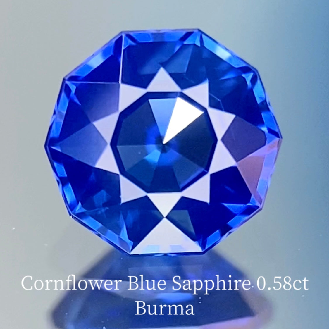 Cornflower Blue Sapphire 0.590ct / Burma