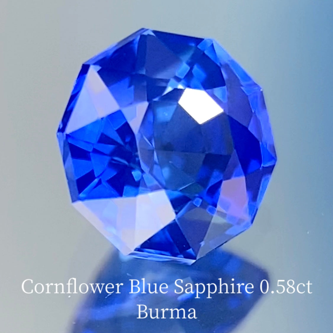 Cornflower Blue Sapphire 0.590ct / Burma