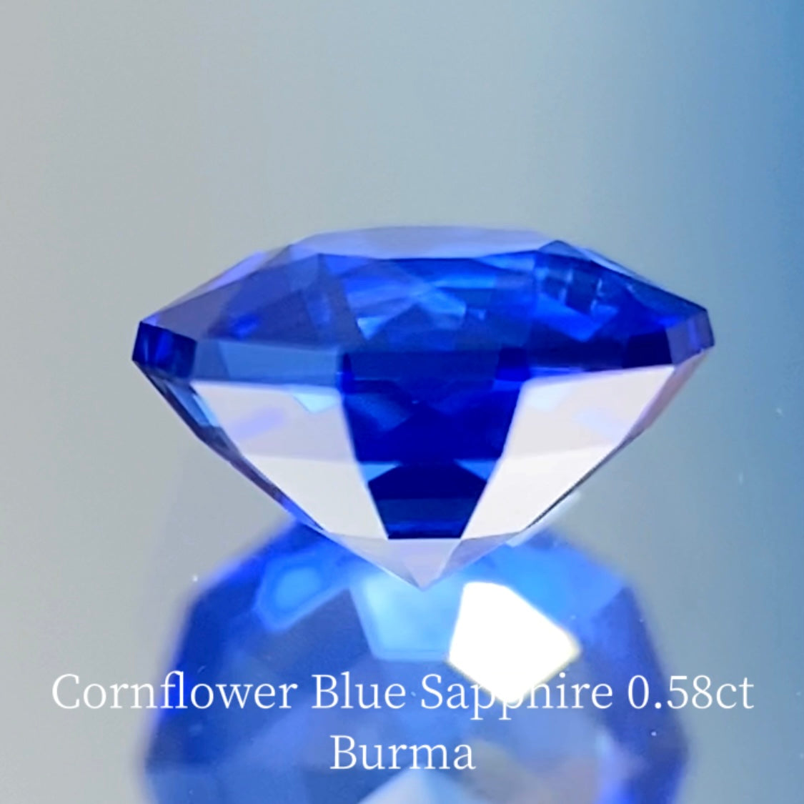 Cornflower Blue Sapphire 0.590ct / Burma