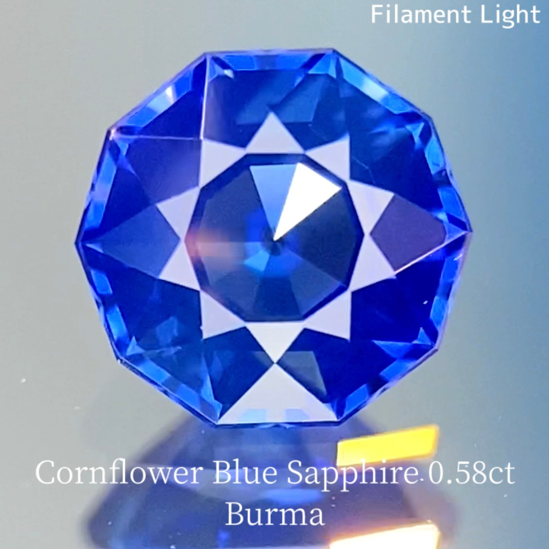 Cornflower Blue Sapphire 0.590ct / Burma