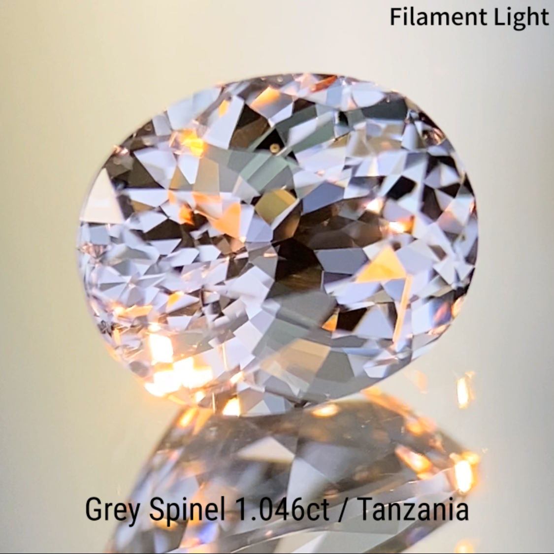 Grey Spinel 1.046ct / Tanzania