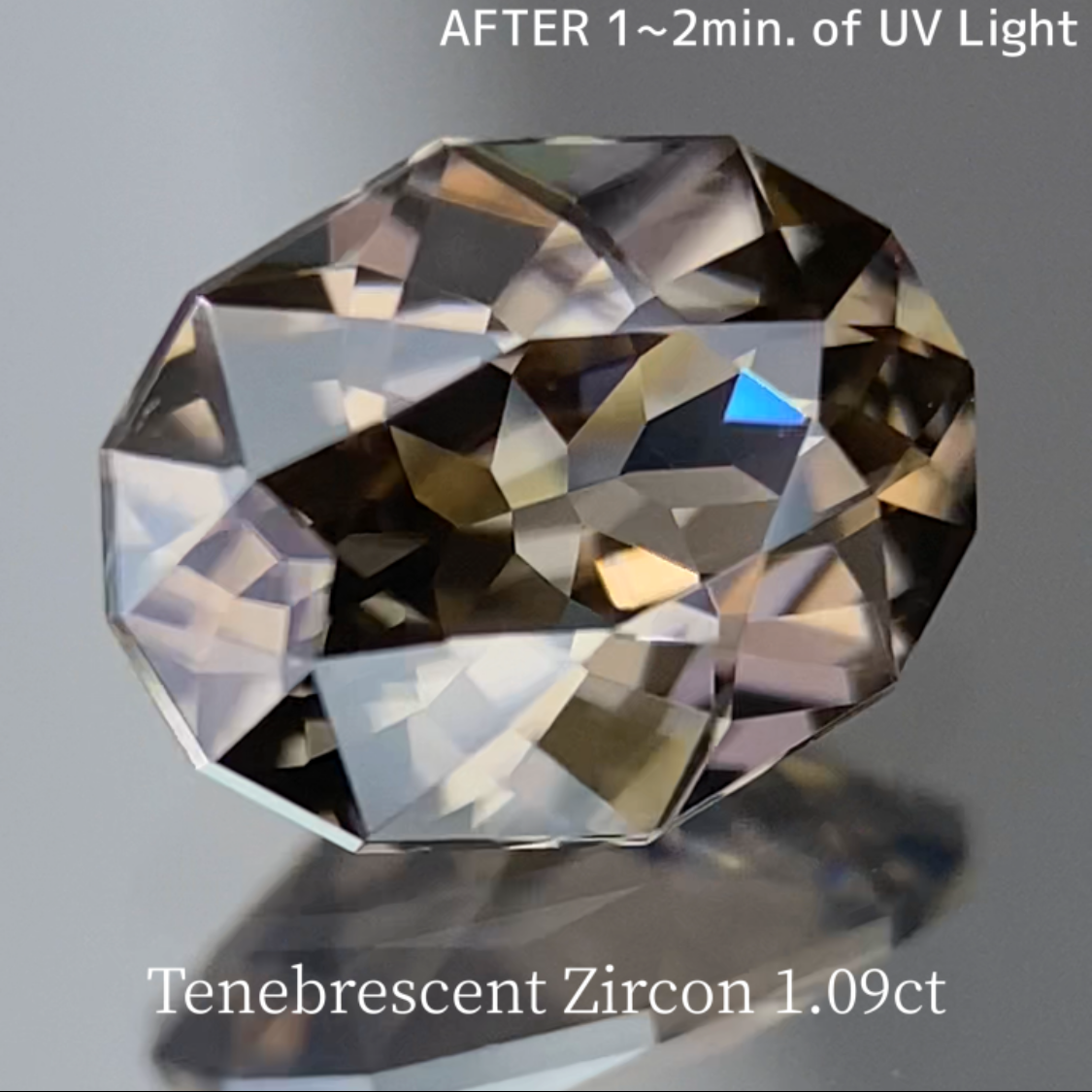 UV Tenebrescent Zircon 1.103ct
