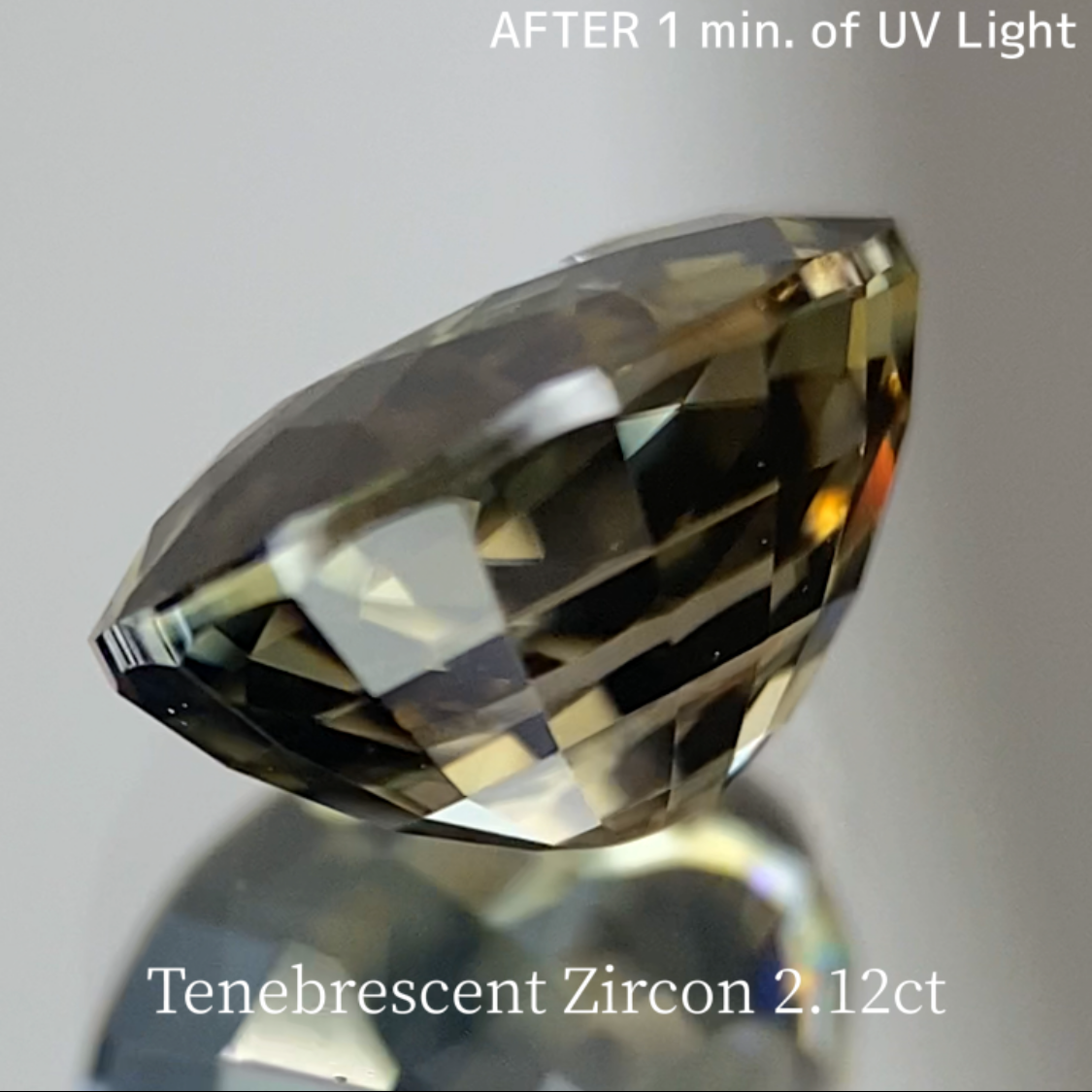 UV Tenebrescent Zircon 2.125ct