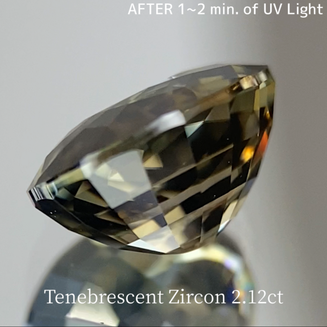 UV Tenebrescent Zircon 2.125ct