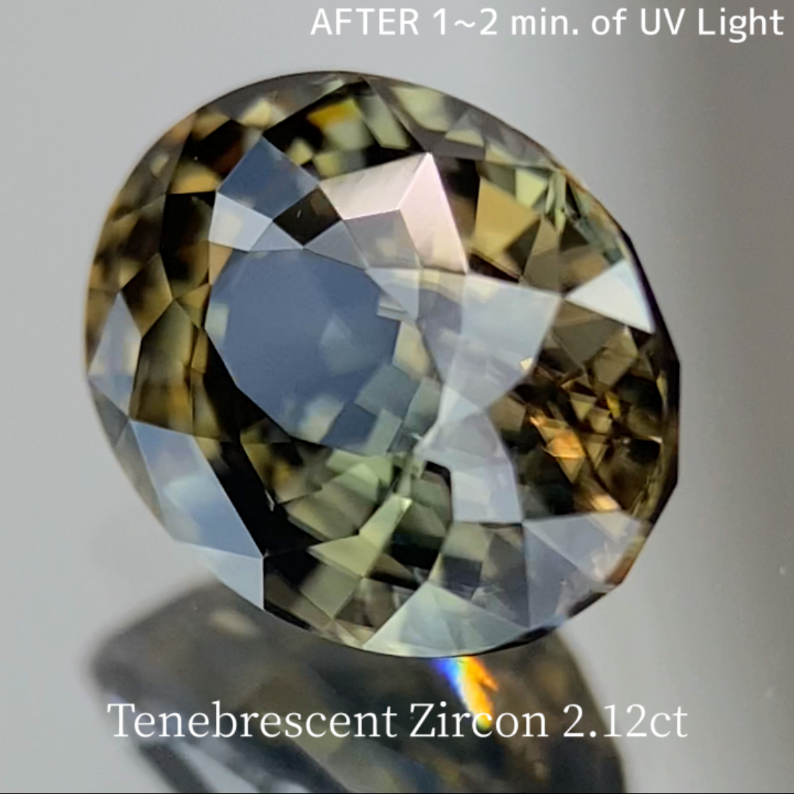 UV Tenebrescent Zircon 2.125ct