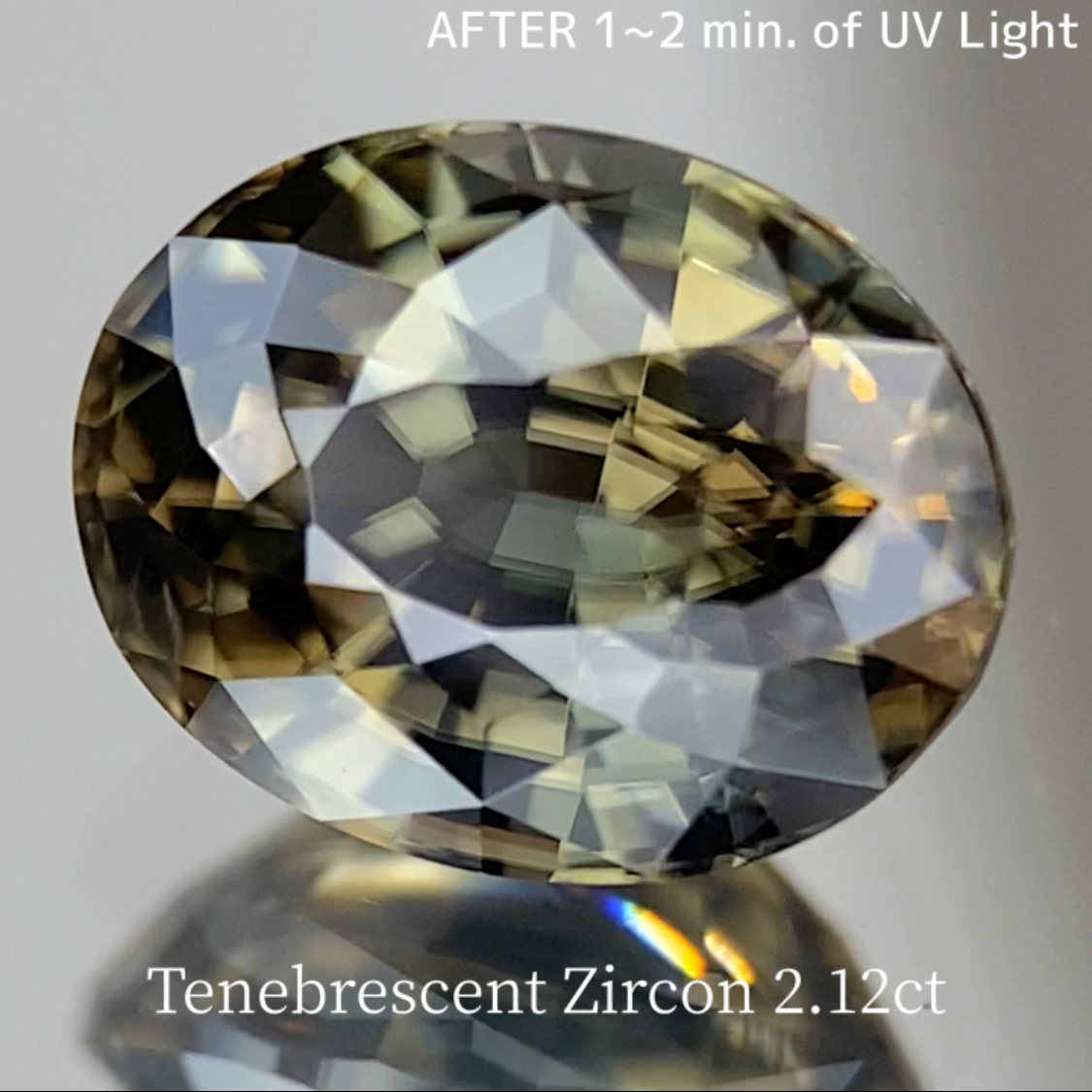 UV Tenebrescent Zircon 2.125ct