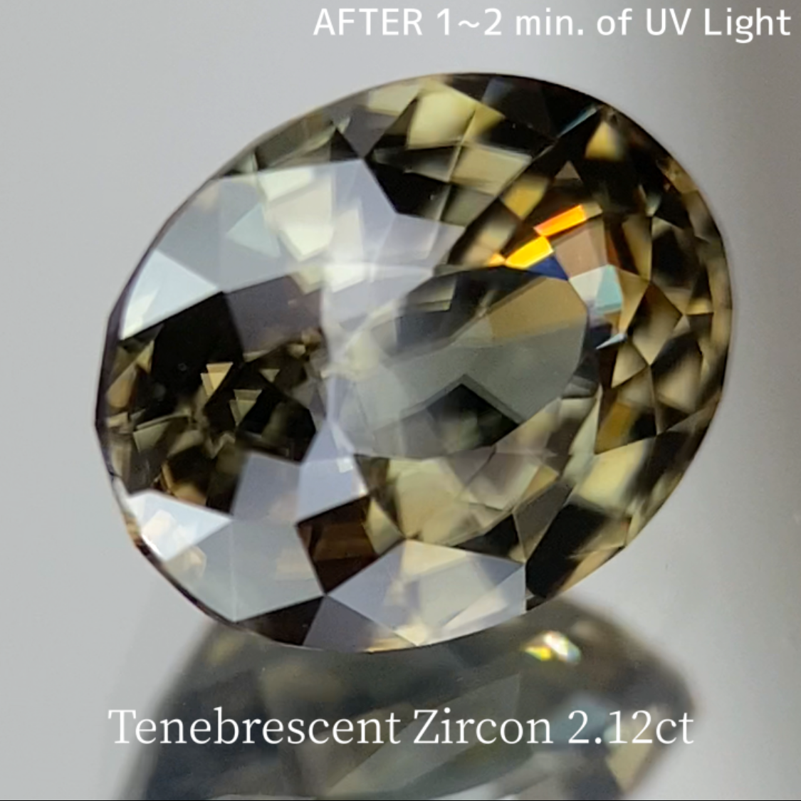 UV Tenebrescent Zircon 2.125ct