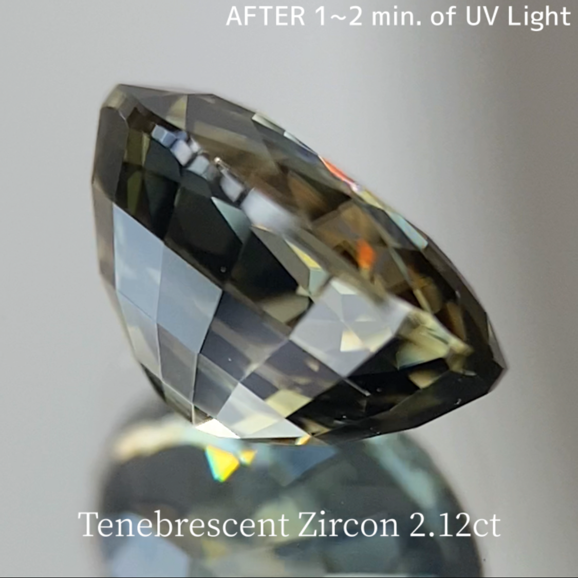 UV Tenebrescent Zircon 2.125ct