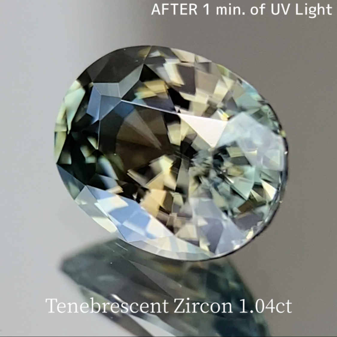 UV Tenebrescent Zircon 1.042ct